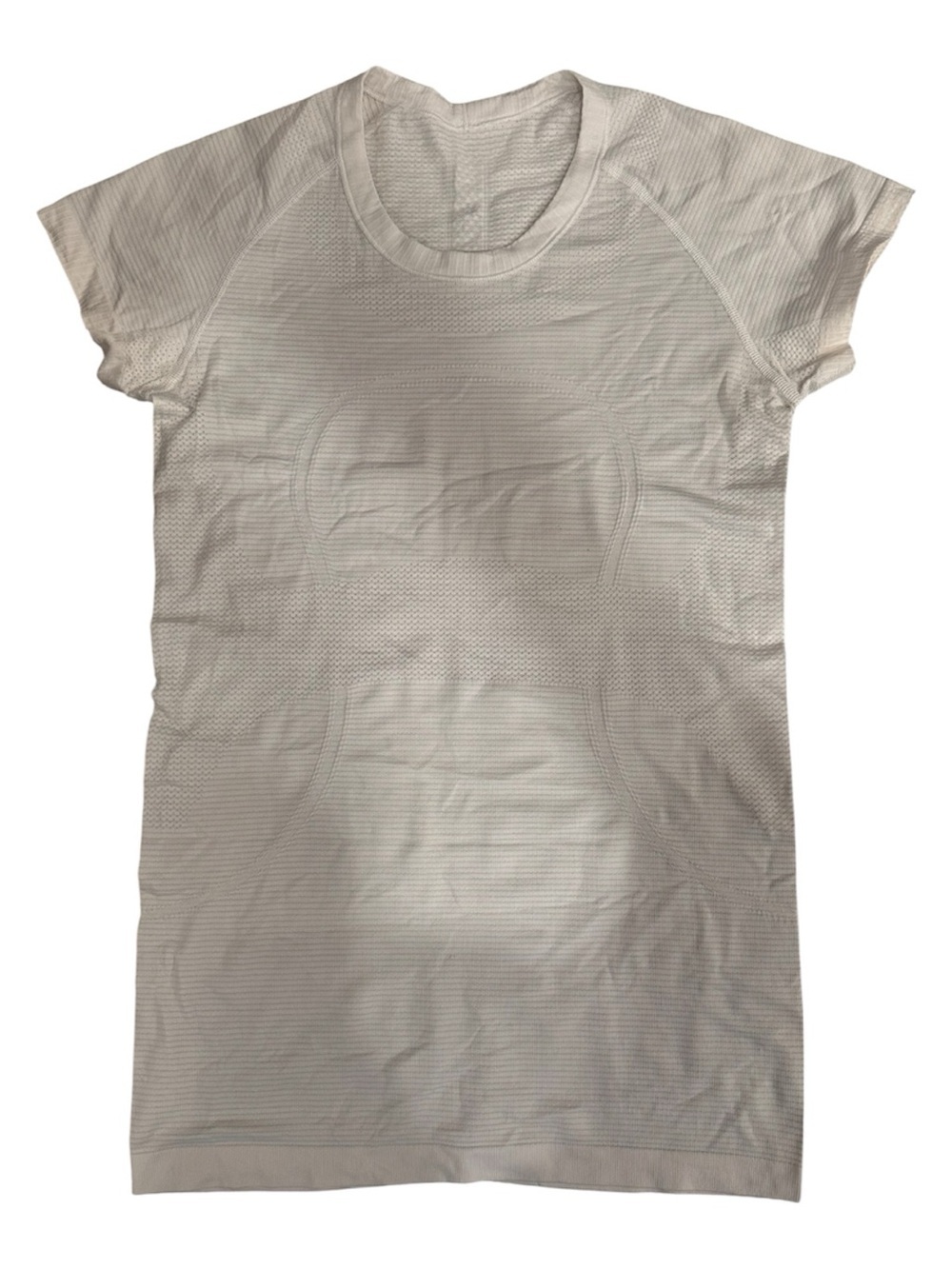 lululemon athletica White Short-Sleeve Muscle Tee